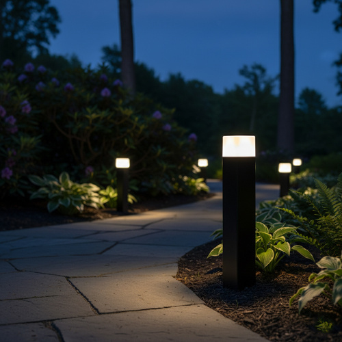 Светильник садово-парковый Feron DH0205, столб,  E27 230V, черный фото 11