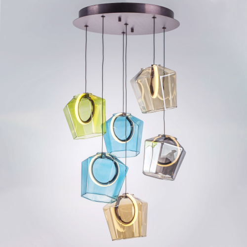 796169 Люстра CARAMELLO LED 6х6W 700LM КОФЕЙНЫЙ/МУЛЬТИКОЛОР 3000K фото 11 796169 Люстра CARAMELLO LED 6х6W 700LM КОФЕЙНЫЙ/МУЛЬТИКОЛОР 3000K фото 11