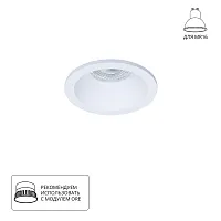 Точечный встраиваемый светильник Arte Lamp HELM A2869PL-1WH
