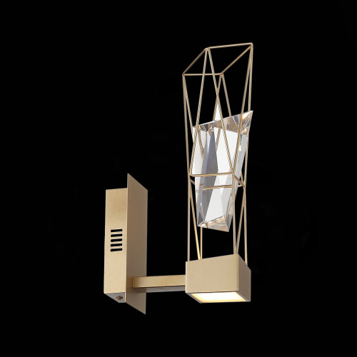 SL815.201.01 Бра ST-Luce Матовое золото/Матовое золото, Прозрачный LED 1*6W 4000K PROGETTO фото 5