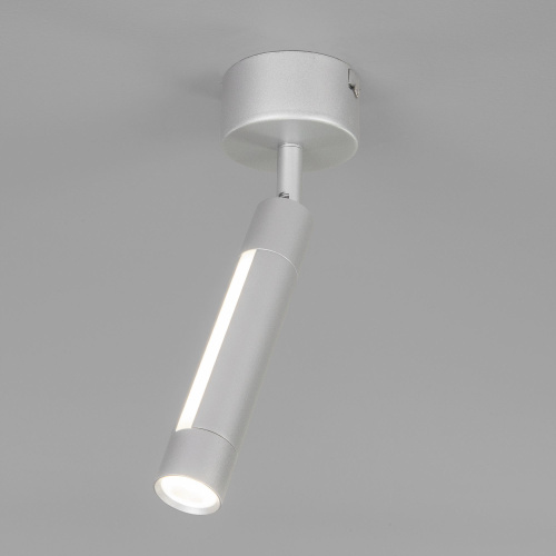 Настенно-потолочный светодиодный светильник 20084/1 LED серебро Настенно-потолочный светодиодный светильник 20084/1 LED серебро