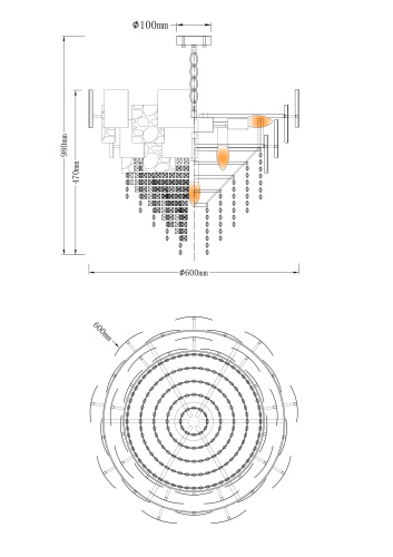 Люстра подвесная Moderli V8010-10P Olly фото 6 Люстра подвесная Moderli V8010-10P Olly фото 6