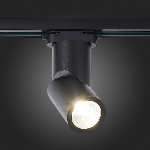ST650.436.10 Св-к трек. Черный LED 1*10W 3000K 800Lm Ra>90 38° IP20 D60xH190 165-265V BASE фото 4