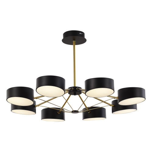 SLE6005-402-08 Светильник потолочный Черный, Золотистый/Черный LED 8*10W VALLE фото 6