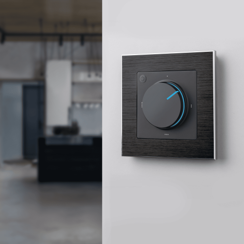 Рамка из металла на 1 пост Аluminium черный алюминий W0011708 фото 2