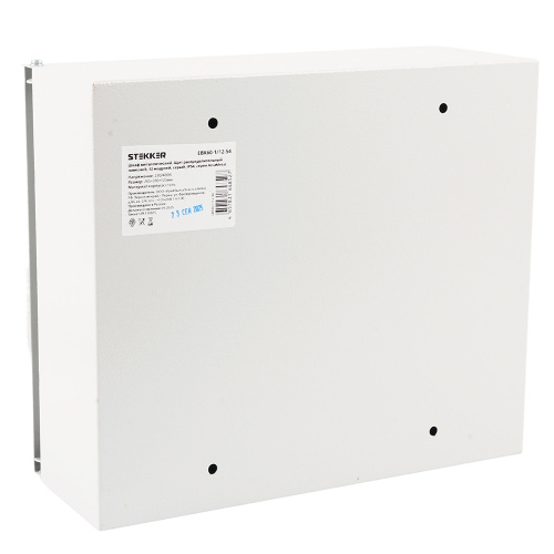 Шкаф навесной распределительный ЩРН-9 STEKKER EBX60-1/09-54 IP54, 9 модулей, сталь, серия ArcaMetal фото 2