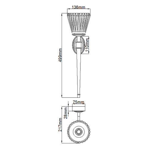 Бра для ванных комнат Elstead Lighting, арт. BATH-AGATHA-BN фото 6 Бра для ванных комнат Elstead Lighting, арт. BATH-AGATHA-BN фото 6
