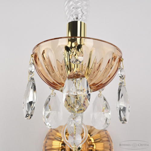 Бра хрустальные 5413B/1/165 G Amber/M-1H Bohemia Ivele Crystal (Богемия Ивеле Кристалл) фото 6 Бра хрустальные 5413B/1/165 G Amber/M-1H Bohemia Ivele Crystal (Богемия Ивеле Кристалл) фото 6