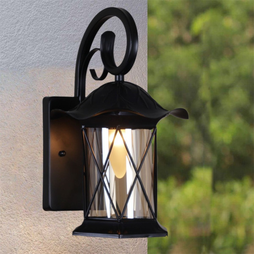 Уличный настенный светильник Reluce 08281-9.2-001U BK RLOS фото 5