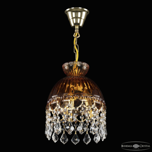 Подвесной светильник с хрустальными плафонами 5478/22 G Amber/M-1G Leafs Bohemia Ivele Crystal (Богемия Ивеле Кристалл)