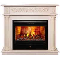 Электрокамин RealFlame Attica WT айвори с очагом 3D Novara