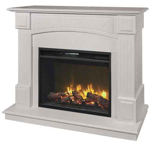 Каминокомплект CAROLINA/БОСТОН Береза белая с очагом Электроочаг MAGIC/МЕЙДЖИК 24 фото 2