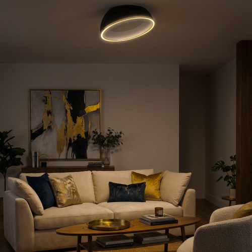 Citilux FLOOM CL736151 Светильник потолочный с пультом Чёрный+Золото фото 14