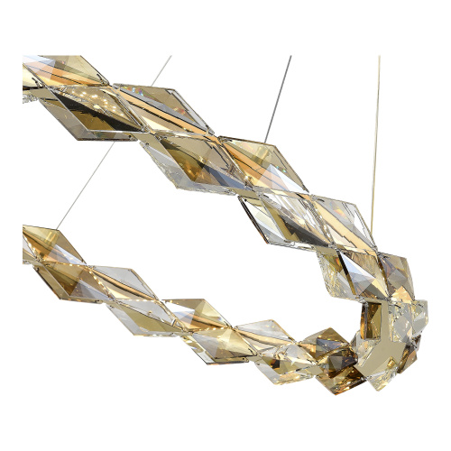 SL6009.203.01 Люстра подвесная ST-Luce Золотистый/Прозрачный,Янтарный LED 1*30W 3000K DIAMANTA фото 3