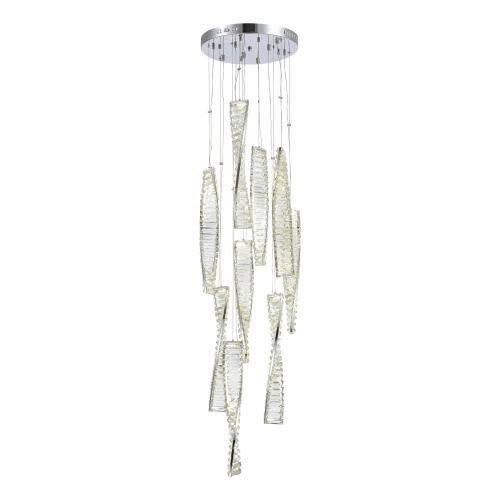 SL6205.103.09 Светильник подвесной ST-Luce Хром/Прозрачный LED 1*99W 4000K ELICA фото 5