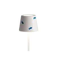 Абажур Poldina d8.5 cm Light blue fish