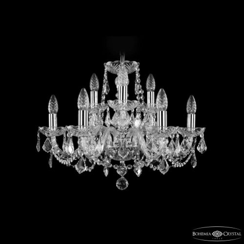 Люстра хрустальная 1402/6+3/195 Ni Leafs Bohemia Ivele Crystal (Богемия Ивеле Кристалл) Люстра хрустальная 1402/6+3/195 Ni Leafs Bohemia Ivele Crystal (Богемия Ивеле Кристалл)