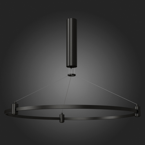 ST025.403.00 Шинопровод-кольцо FARM с подвесами и основанием под блок питания ST-Luce Черный FARM фото 3