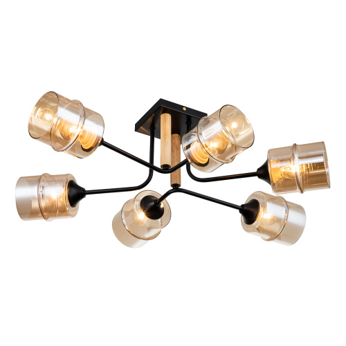 Потолочный светильник Escada 699/6P E27*60W Black Потолочный светильник Escada 699/6P E27*60W Black