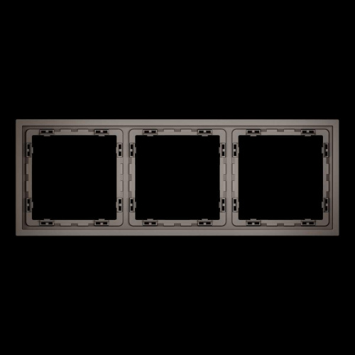 Рамка пластиковая S70 на 3 пост, (капучино) Voltum VLS100314 Рамка пластиковая S70 на 3 пост, (капучино) Voltum VLS100314