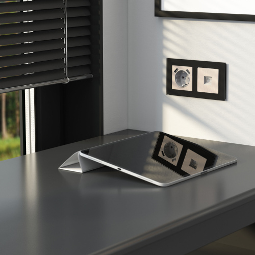 Телефонная розетка RJ-11 (перламутровый рифленый) W1182013 фото 4