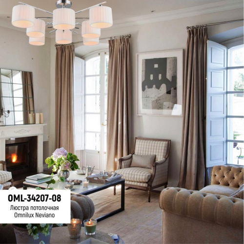 Люстра потолочная OML-34207-08 фото 5 Люстра потолочная OML-34207-08 фото 5