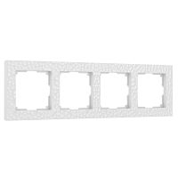 Рамка из поликарбоната на 4 поста Hammer белый W0042401