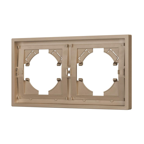 Рамка пластиковая FRM-TENDO-PL-2-GD Arlight 053842