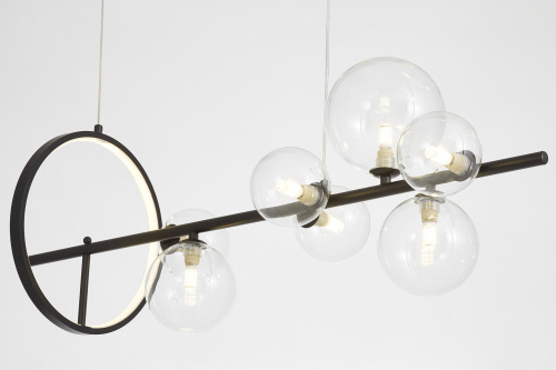 Подвесной светильник Lumina Deco LDP 7033-7 BK+CL фото 4 Подвесной светильник Lumina Deco LDP 7033-7 BK+CL фото 4