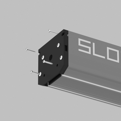 TR2017-BK Торцевая заглушка трека SLOTT, черная, алюминий фото 4