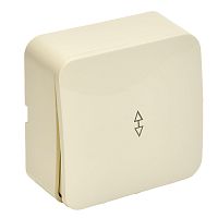 Переключатель открытой установки 1-клавишный, STEKKER, 250В, 10А, IP20, серия София, слоновая кость, MSW10-12-04