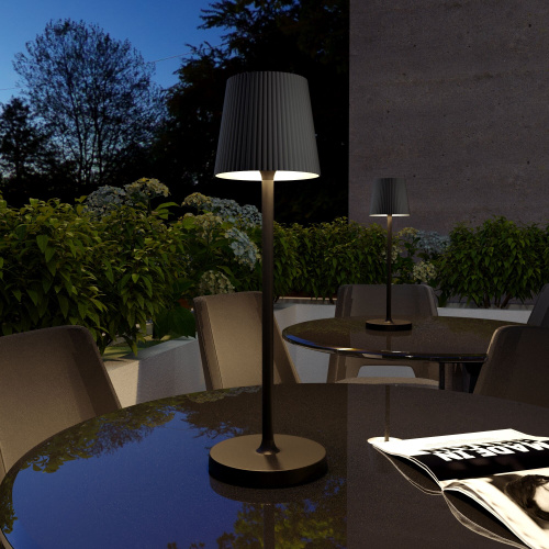 Уличный светодиодный настольный светильник Mist черный с аккумулятором IP54 TL70220 черный фото 2