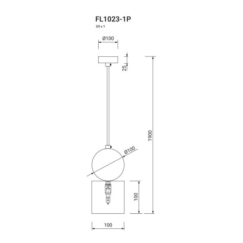 Подвесной светильник Fovere FL1023-1P фото 7