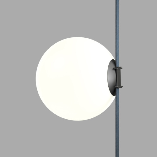 DK5554-BK Cветильник для трека-ремня Belty, серия Orb, со светодиодом, D230*H236мм, 48V DC, 15W, RA90, 120°, 4000K, IP20, черный, акрил фото 5