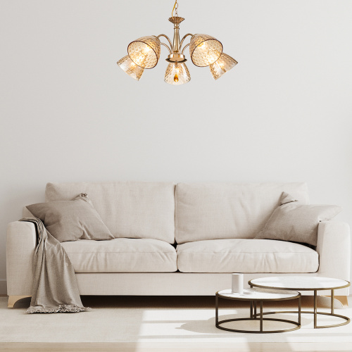 Подвесной светильник Escada 658/5PL E27*40W Gold фото 6 Подвесной светильник Escada 658/5PL E27*40W Gold фото 6
