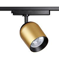 358516 PORT NT21 285 золото Светильник трековый однофазный трехжильный IP20 LED 4000K 25W 220V KAMP