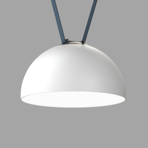 DK5562-WH+BK Cветильник для трека-ремня Belty, серия Flow со светодиодом, D300*H171мм, 48V DC, 28W, RA90, 120°, 4000K, IP20, белый с черным, алюминий фото 4