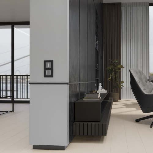 Умный сенсорный выключатель одноклавишный серебряный W4513006 фото 4