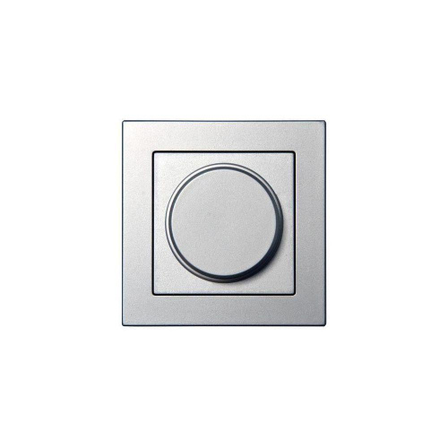 Диммер поворотно-нажимной Liregus Epsilon серебро 28-181 Диммер поворотно-нажимной Liregus Epsilon серебро 28-181