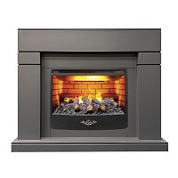 Электрокамин RealFlame Lindelse 25,5/26 GR серый c очагом 3D Firestar 25,5