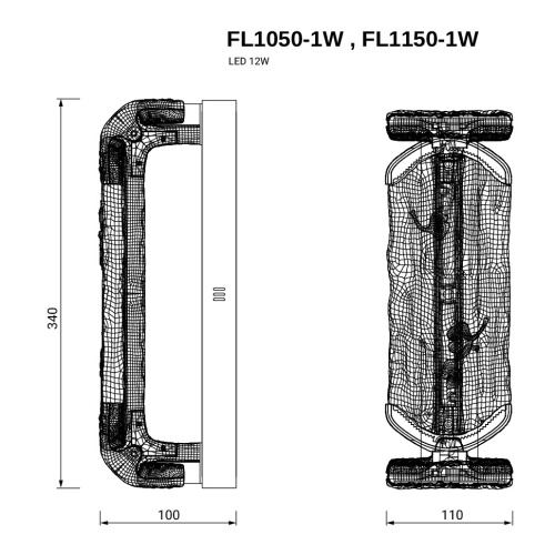 Бра Epico Gold FL1050-1W фото 3