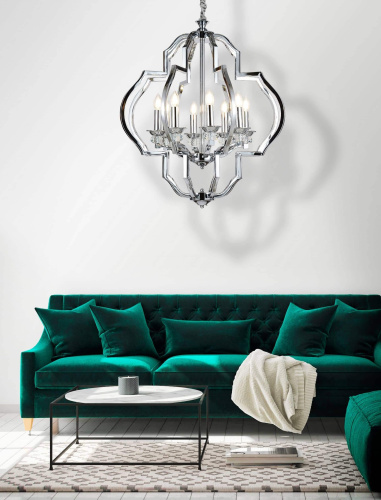 Подвесная люстра Lumina Deco Cesaro LDP 17078-8 CHR фото 2 Подвесная люстра Lumina Deco Cesaro LDP 17078-8 CHR фото 2
