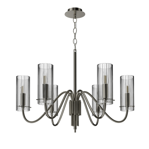 SL2005.103.06 Светильник подвесной ST-Luce никиль/прозрачный E14 6*40W SANTORI фото 2