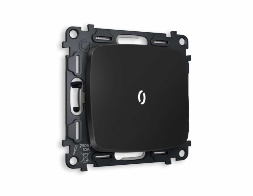 Комплект механизма 1-кл выключателя AMBRELLA VOLT с подсветкой 5600K OMEGA Черный матовый QUANT (OP8020, VM101, G14W) MO802015 Комплект механизма 1-кл выключателя AMBRELLA VOLT с подсветкой 5600K OMEGA Черный матовый QUANT (OP8020, VM101, G14W) MO802015