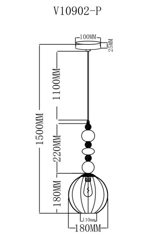 Светильник подвесной Moderli V10902-P Charm фото 6 Светильник подвесной Moderli V10902-P Charm фото 6