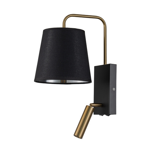 Настенный светильник Escada 589/1A E14*40W Black/Brass фото 2 Настенный светильник Escada 589/1A E14*40W Black/Brass фото 2