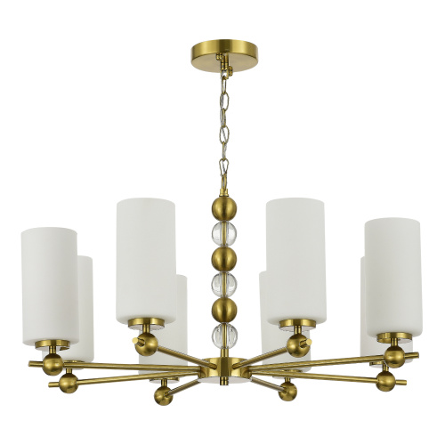 SL2003.303.08 Светильник подвесной ST-Luce латунь/белый E27 8*40W AURORA фото 4 SL2003.303.08 Светильник подвесной ST-Luce латунь/белый E27 8*40W AURORA фото 4