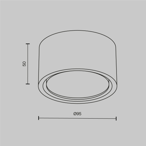 Потолочный светильник Technical C001CL-GX53-W фото 9