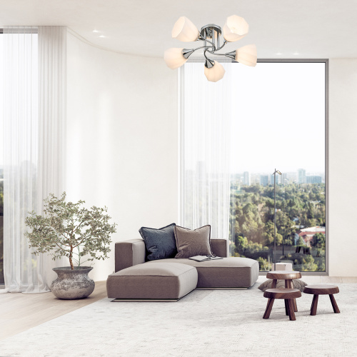 Потолочный светильник Escada 664/5P E27*40W Chrome фото 2 Потолочный светильник Escada 664/5P E27*40W Chrome фото 2