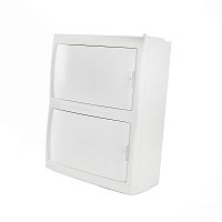 Бокс настенный STEKKER EBX50-3/16-20 16 модулей, белый, пластик, серия ArcaClass